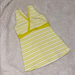 LULULEMON Bright Yellow V-Neck Tank Top
